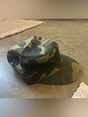 Men's Camouflage Military Patrol Cap - Green Camo